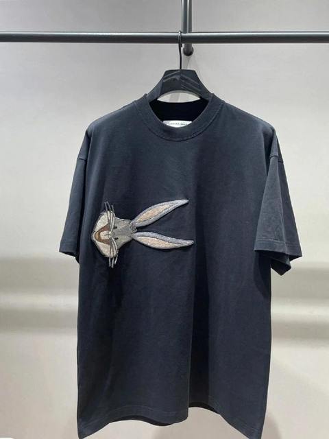 Fat MM large size superfire CEC embroidery short -sleeved T -shirt women loose and versatile Korean version of foreign qi pure cotton tide ins summer
