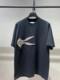 Fat MM large size superfire CEC embroidery short -sleeved T -shirt women loose and versatile Korean version of foreign qi pure cotton tide ins summer
