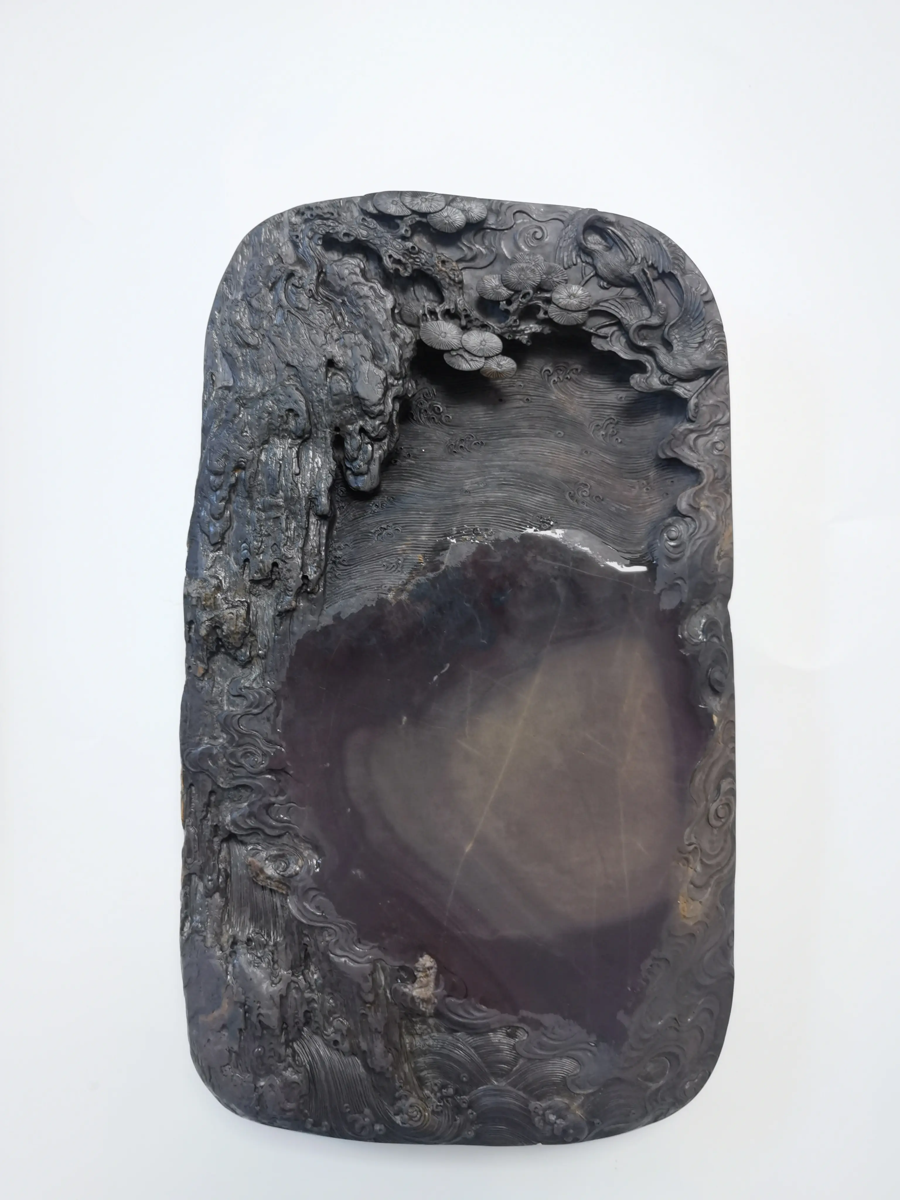 蓮 蟹 石硯 縦15.5cm 端砚 蓮 蟹 石硯 縦15.5cm 端砚 蓮 蟹 石硯 縦15.5cm 端砚