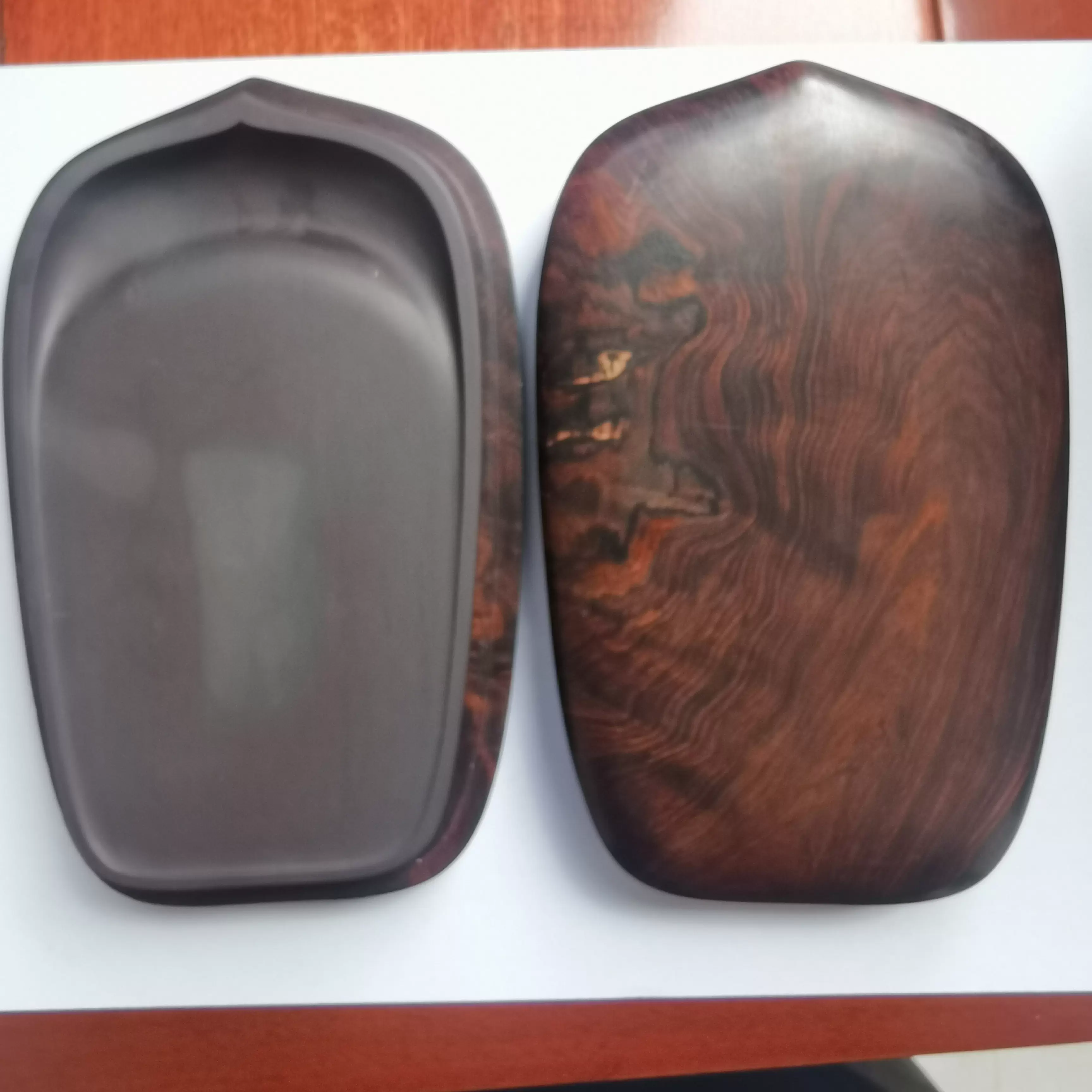 蓮 蟹 石硯 縦15.5cm 端砚 蓮 蟹 石硯 縦15.5cm 端砚