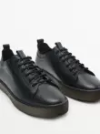 Giày thể thao nam Massimo Dutti thu đông 2022 da nâu mới giày thể thao sneaker 150709