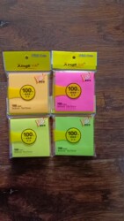 Xingli 3*3 Fluorescent Pepsi Office Note Stickers N Times Sticky Notes 76*76mm Notice Stickers 100 Sheets