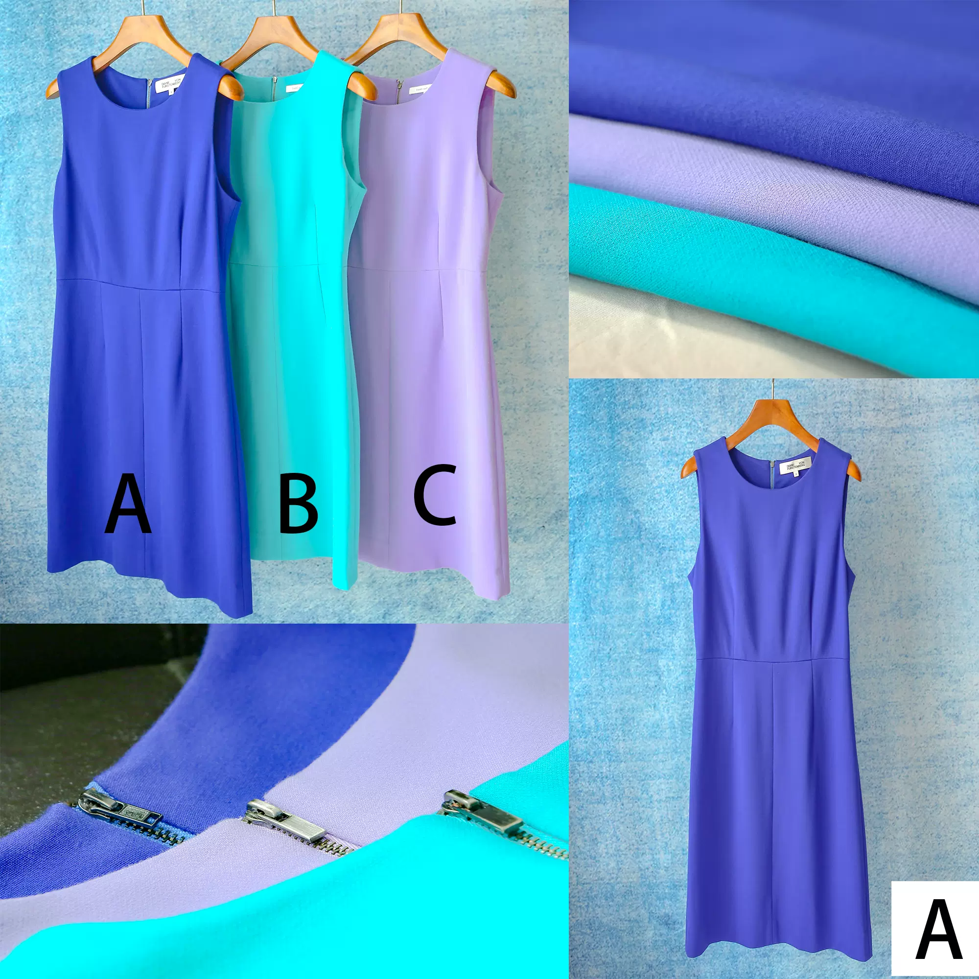 Us2 6号00j克莱因蓝 远天蓝 长春花蓝u领无