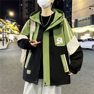 Youth spring, autumn and winter new velvet jackets for boys, junior high school students, older children, men's jackets, trendy jackets