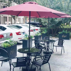 Outdoor Table and Chair Set, Three-Piece Patio Set, Leisure Balcony Small Coffee Table, Garden Milk Tea Table, Waterproof and Sun-Resistant for Outdoor Use