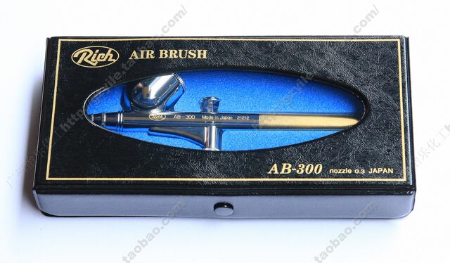 Japanese Spritzpistole Rich 0.3mm 7ml top pot pen AB-300 spot accessories
