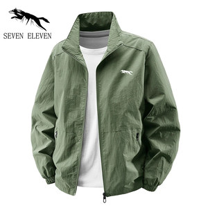 
Broken code wolf 2025 spring new product men's jacket sports casual loose stand collar windproof breathable thin jacket men