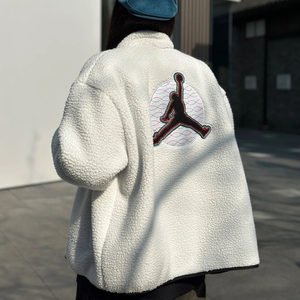 
JORDAN Nike AJ Jacket Men's Jordan Airman Imitation Sherpa Warm Casual Sports Jacket FV4017