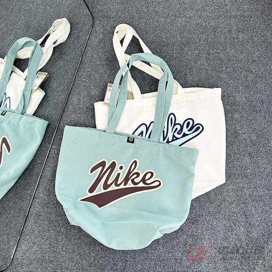 
25 new Nike Nike canvas bag men and women letter printing large capacity shoulder bag shoulder bag HV6617