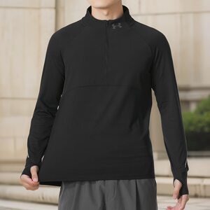 
24 new UA Under Armour long-sleeved men's running training 1/2 zipper casual quick-drying sports T-shirt 1365662
