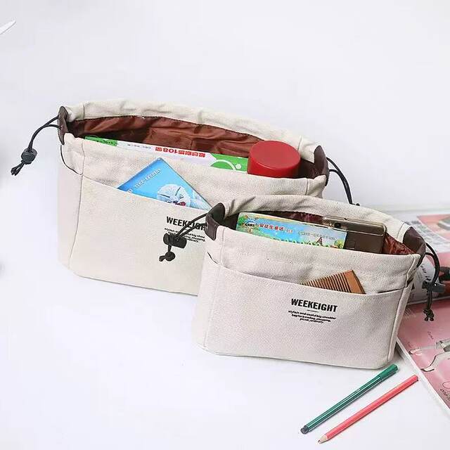 New Inner Bag Canvas Storage Toiletry Bag Multifunctional Inner Lining ...