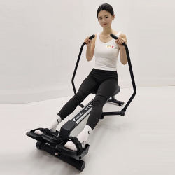 Hydraulic Rowing Machine Fitness Equipment Multi-Functional Full Body Exercise Double Paddle Rowing Exercise Waist Back Rowing Machine Home