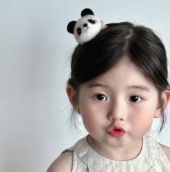 Children's Hair Clips Wool Felt Cute 3D Animal Hairpins for Girls Baby Panda Bunny Hair Clips Duckbill Clips