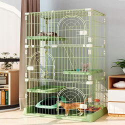Wenpeng Cat Cage Villa Household Cat Cage Indoor Cat Pet Cat House Convenient Cleaning Double-Story Three-Story