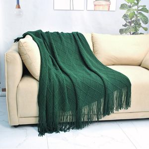 
Knitted blanket Class A European style B&B sofa sofa four-season cover blanket solid color blanket office light luxury nap blanket