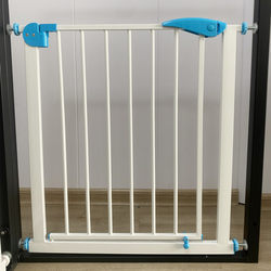 Iron punch-free automatic rebound infant safety guardrail pet isolation guardrail