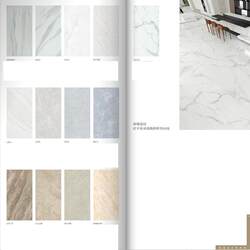 900X1800 Ultra-White Porcelain Slab with Marble Texture for Interior Use, Guangdong Seam-Free Large Format Floor Tiles