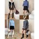 Sinan American street-style fashionable flip double pocket design high waist A-line woolen skirt SN65 new product

