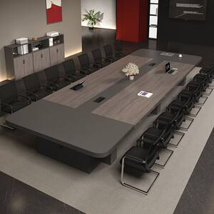 
Conference table, long table, simple modern large-scale board training table, rectangular strip office desk, chair combination office furniture