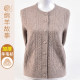 Western mother solid color cardigan sweater women's cardigan autumn and winter thickened large size middle-aged and elderly women's sweater jacket