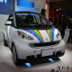 SMART Smart car sticker, pull flowers, new energy decoration modified car stickers rainbow body film coating

