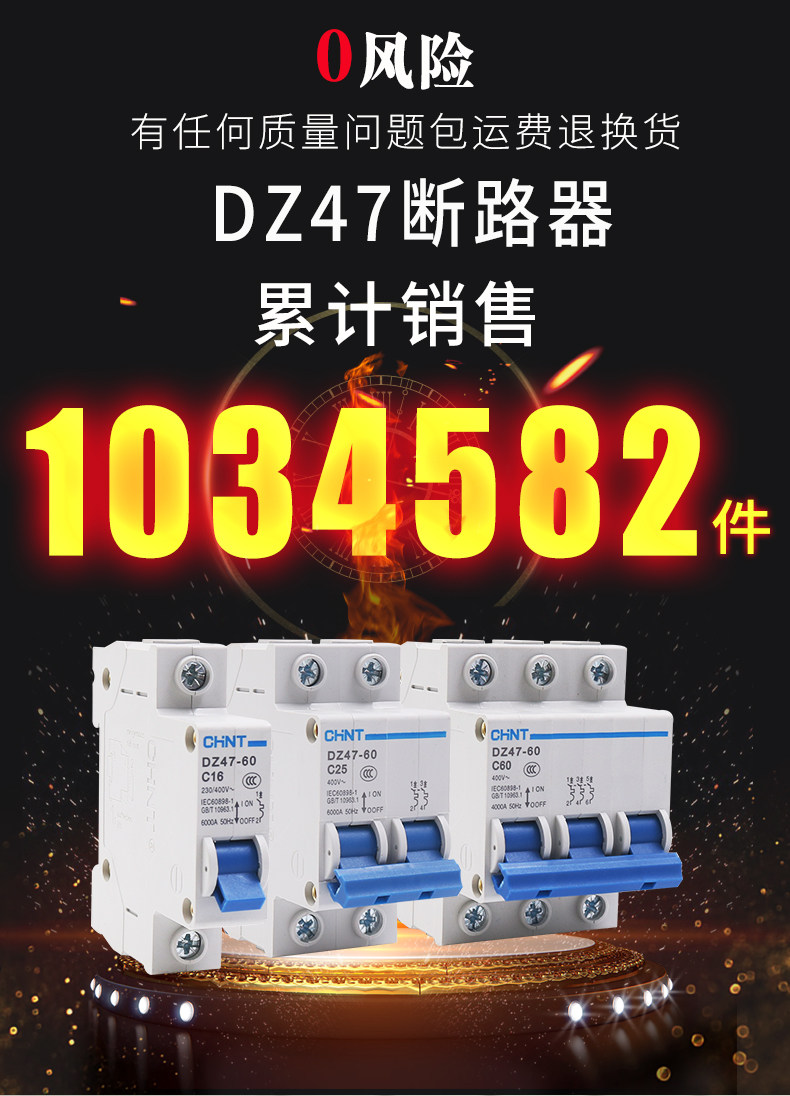 Amazon.co.jp: 小型遮断器 400V電圧 40A サーキットブレーカー