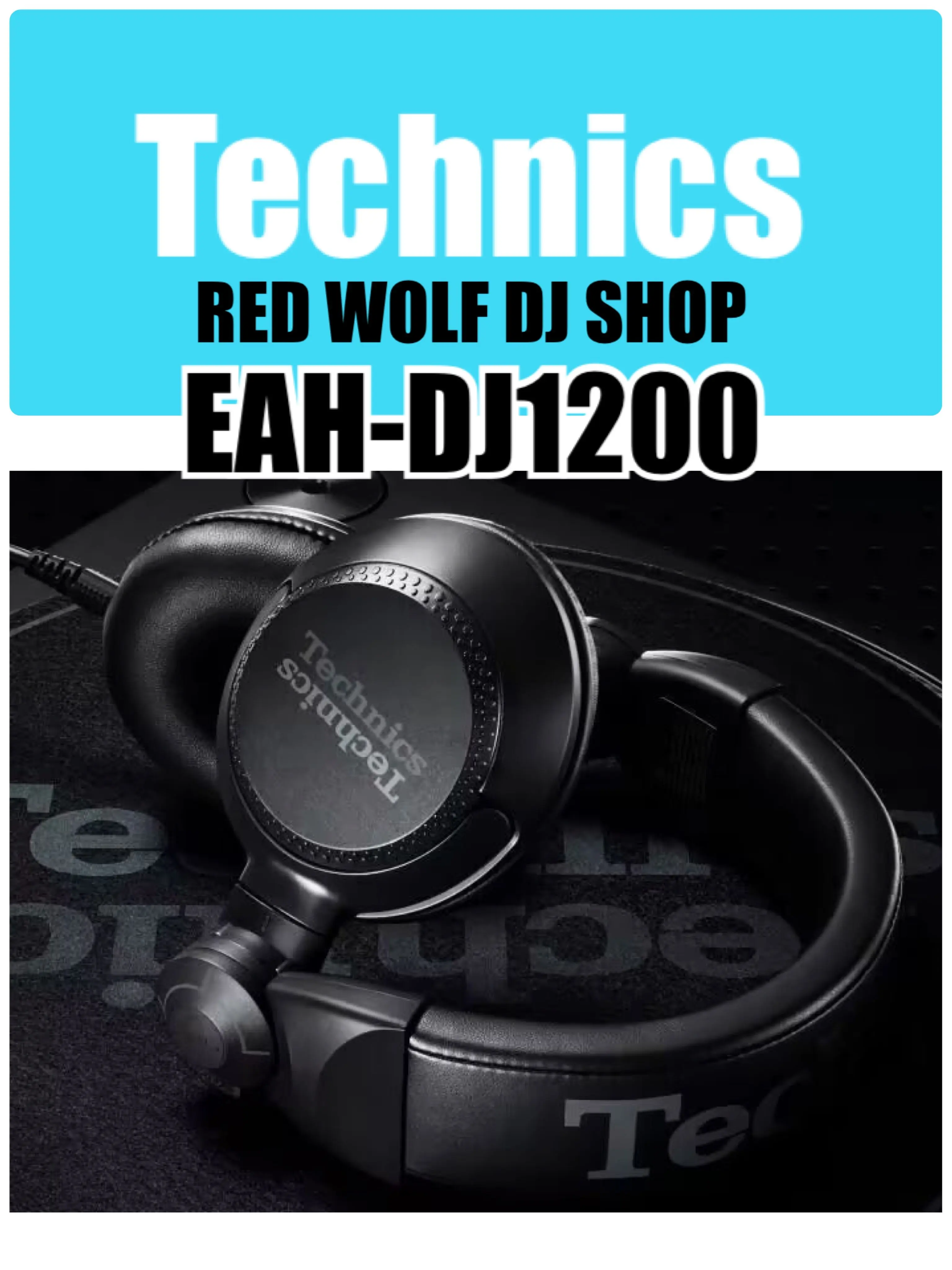 TECHNICS松下EAH-DJ1200 DJ1200耳机 头戴式DJ打碟监听耳机双线版-Taobao