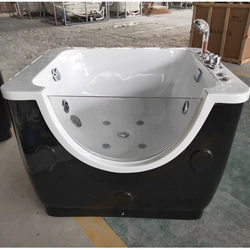 Massage Bathtub Spa Bathtub Acrylic Dog Bathing Tub Pet Shop Spa Machine Bath Pool Cat Bathing Tub Colorful Lights Bubbles