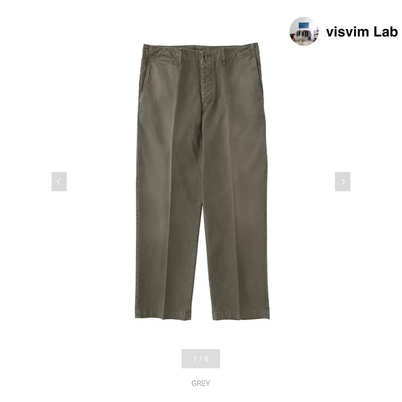 FIELD CHINO PANTS DMGD | Visvim Official North American Web