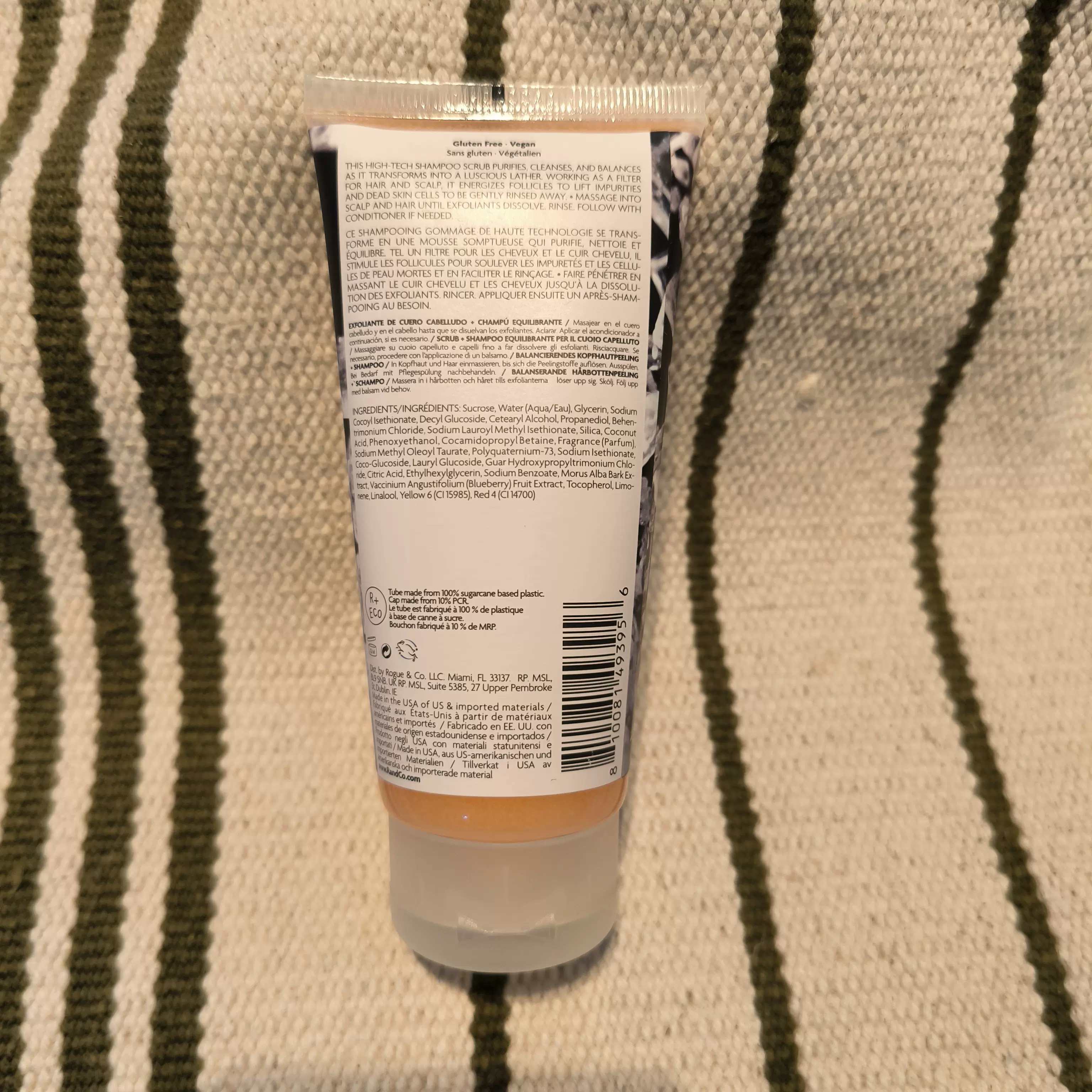 r co crystal halo 头皮平衡磨砂洗发水89ml