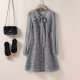 Xiaoxiang style wool vest skirt, niche versatile tweed A-line slim dress 2025 autumn and winter new women's clothing