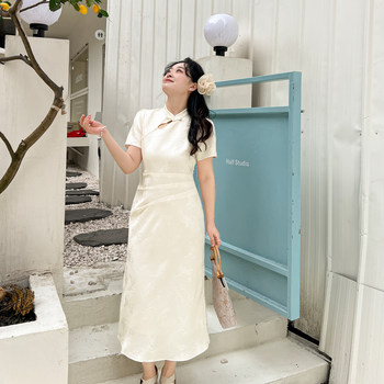 DM100 satin jacquard new Chinese dress for women
