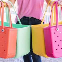 Eva Beach Hole Bag Handbag Swimming Bag Candy Color Shopping Basket Outdoor Camping Bag Large Capacity Tote Bag