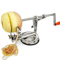 Apple Peeling Machine, Multifunctional Peeler, Fruit Core Remover, Peeling and Slicing Knife, Hand-Cranked Apple Peeler, Three-In-One