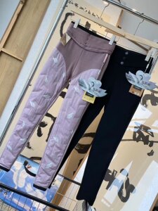 Factory direct selling black technology ladies mulberry silk pants, warm, thin pencil pants slimming elastic high waist black
