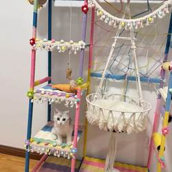 New DIY Cat Climbing Frame, Pure Shelf Design, New Storage Rack, Floor-Standing Cat Shelf, Pet Toy, Home Use, Does Not Take up Space