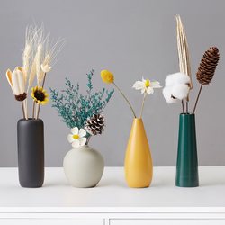 Ceramic Vase Hotel Restaurant B&B Tv Bedside Table Decoration Dried Flowers Home High-End Small Vase
