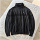 Large sizes available on clearance, Spanish designer brand exported, men's loose slim turtleneck pure cotton sweater and sweater