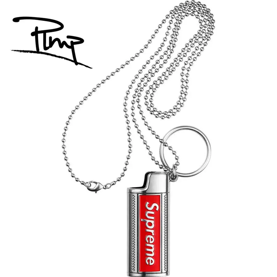 美国代购Supreme Metal LIghter Holster 打火机皮套项链吊坠19SS-Taobao