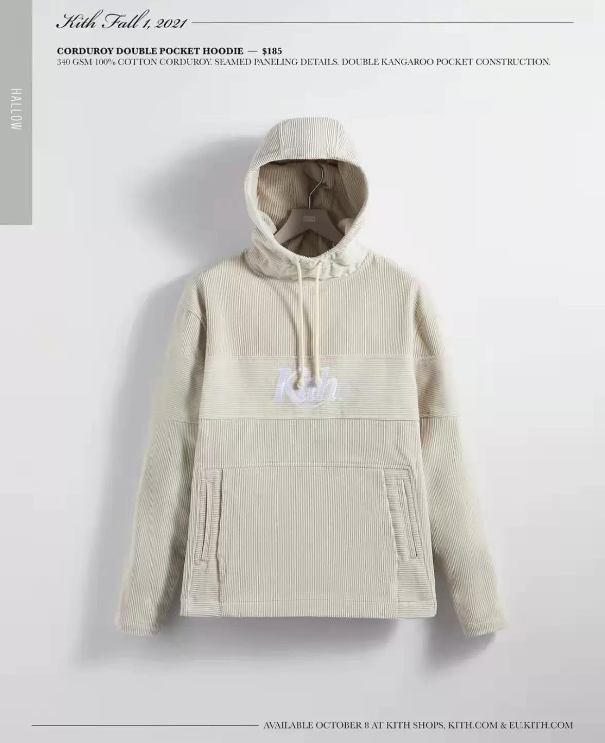 Kith corduroy double pocket on sale hoodie