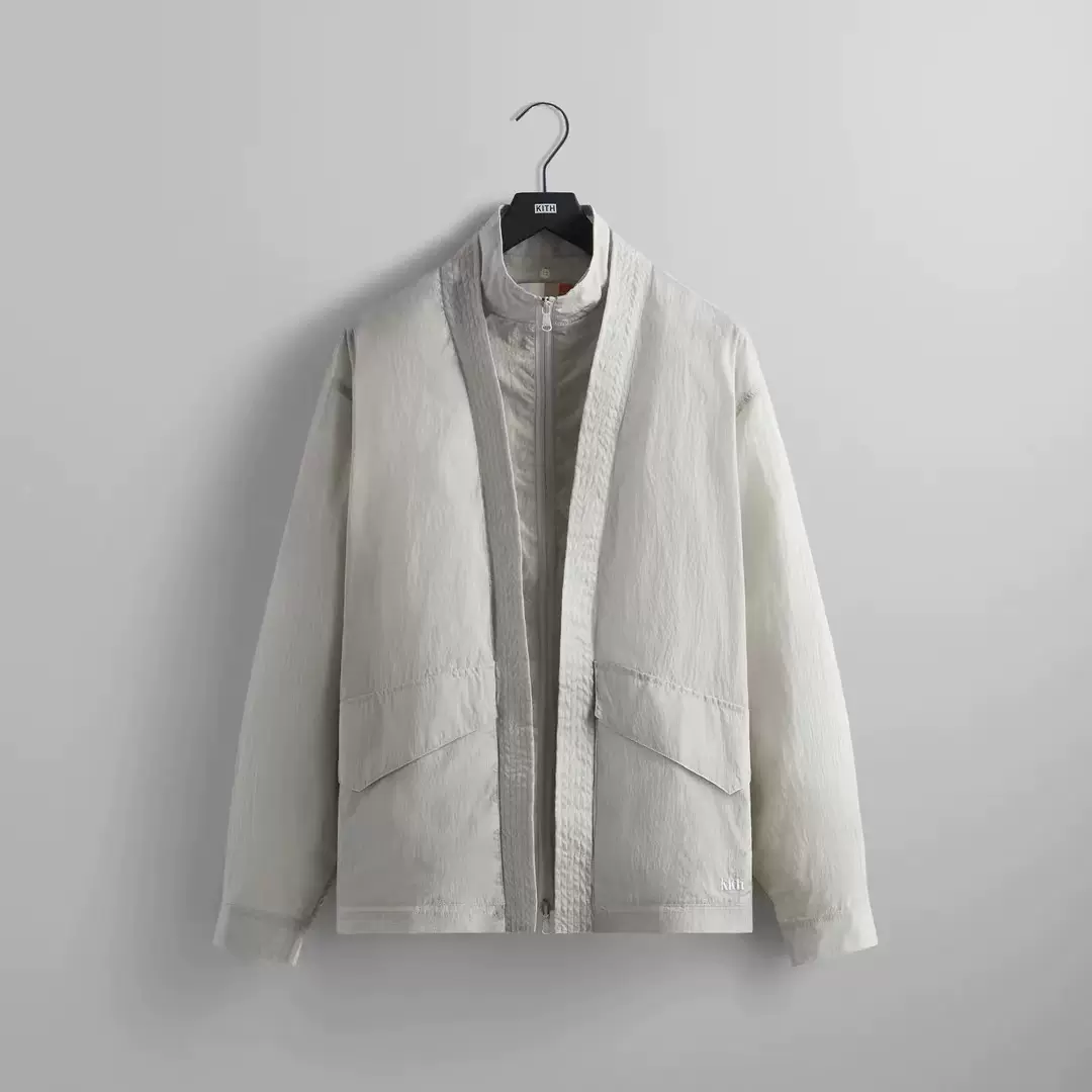 KITH Nylon Fulton Kimono Track Jacket 2023SS 道袍夹克-Taobao