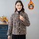 National style mother wear autumn and winter new short cotton jacket Chinese style plus velvet cotton clothes warm stand collar jacket