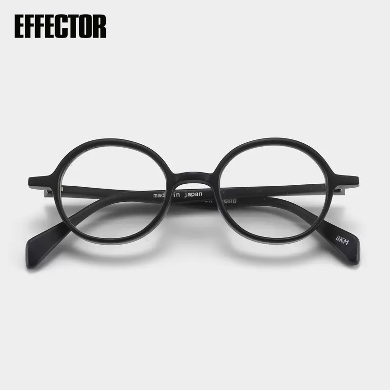 EFFECTOR bend 日本设计师品牌手工板材圆框近视眼镜架上海目下-Taobao