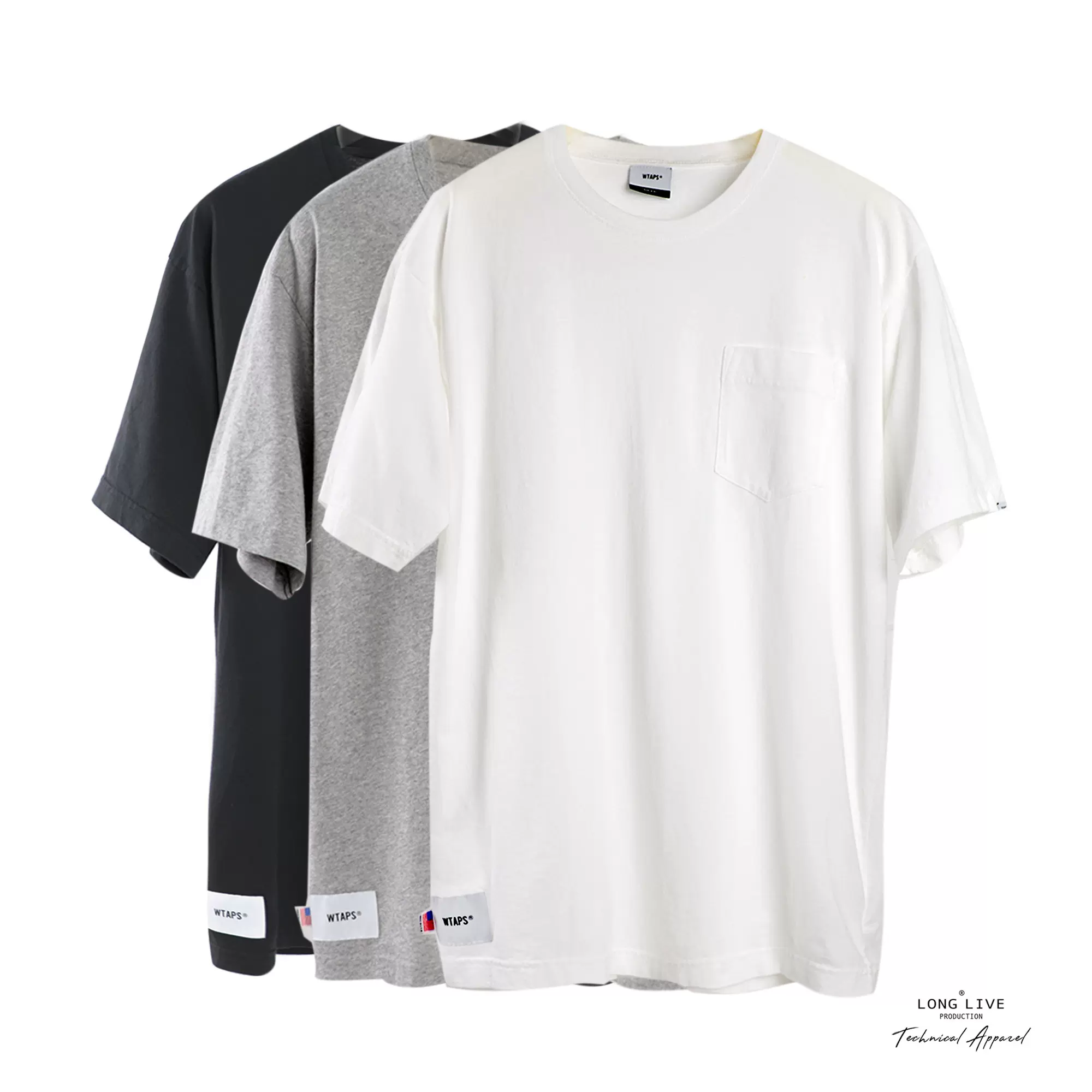 折扣WTAPS BLANK SS 05 USA/TEE.COTTON美產寬鬆口袋短袖T恤