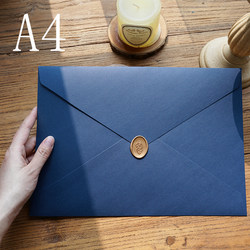 A4 Envelope, Pink Color LAOSHU (Likely a Typo and Should Be a Number), Colorful Thick Embossed Solid Color, Blue, Dark Red, Pine Green, Directly Fits A4 Paper
