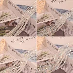 
3/4/5/6mm crystal sharp beads glass rhombus beads handmade diy beaded bracelet necklace jewelry clothing accessories