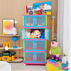 Installation-Free Storage Cabinet Locker Organizer Home Living Room Bedroom Children's Snack Toy Storage Box Miscellaneous Cabinet