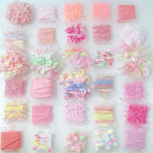 2025玫粉手混线小样藏族脏鞭发绳文玩头饰原创辅料DIY配件特色线