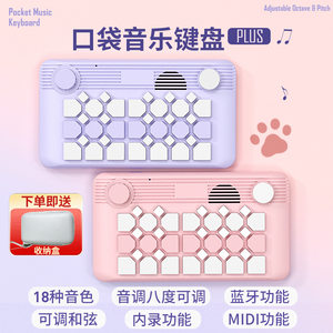 
Pocket music keyboard electronic piano portable MIDI arranger synthesizer beginner children adult birthday gift