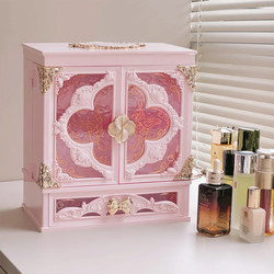Flower Xiaozhi Embossed Flower Palace Makeup Mirror Storage Cabinet Jewelry Storage Box Cupid Midsummer Night Christmas Gift Box